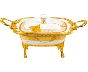 Wadah Saji Persegi Klasik motif Lily M35